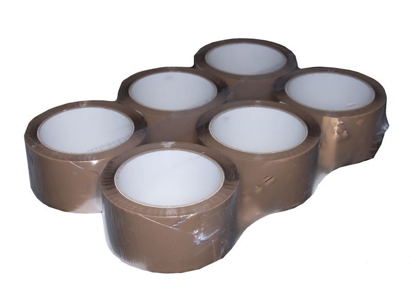 1x box (36 rolls) PP adhesive tape with  adhesive, 50mm x 66m, 51my