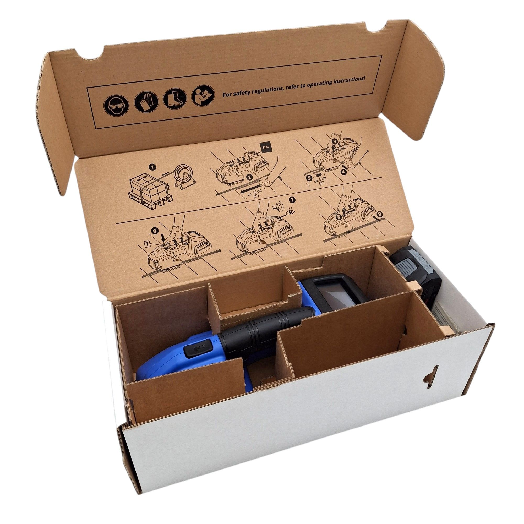 1 x Battery-powered strapping tool OR-T270, 12–16 mm (incl 1 x Battery-powered strapping tool OR-T270, 12–16 mm (incl