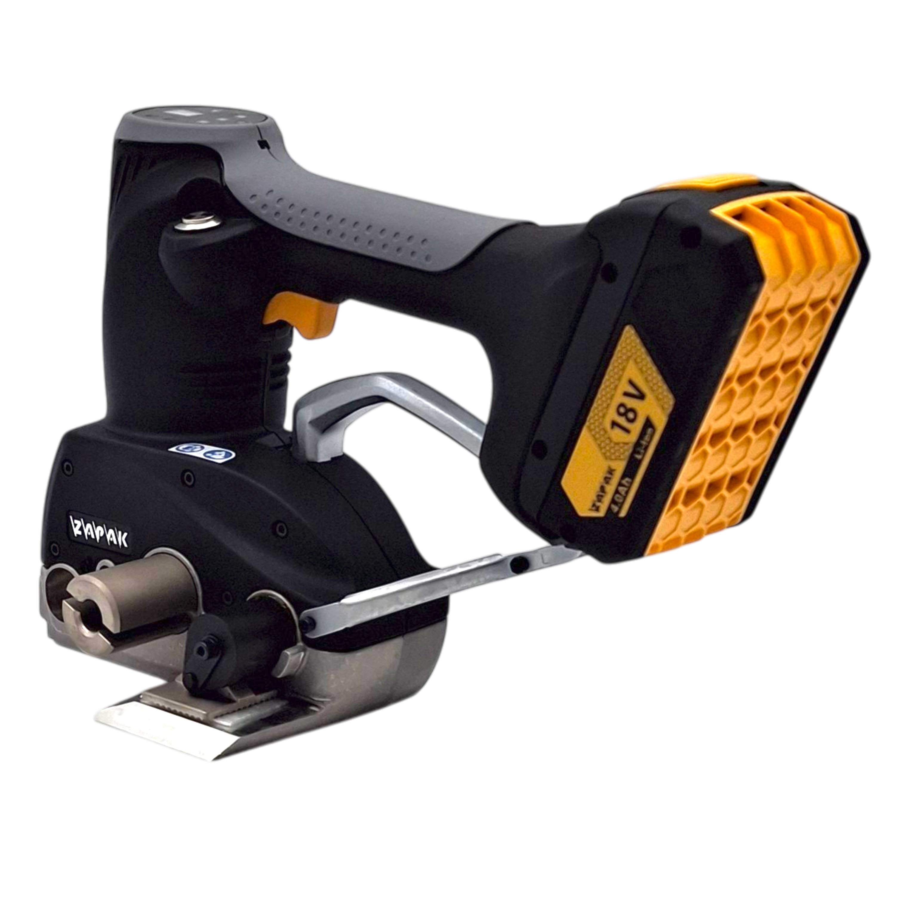 1 x Battery-powered strapping tool for textile strapping, strap width 19–32 mm